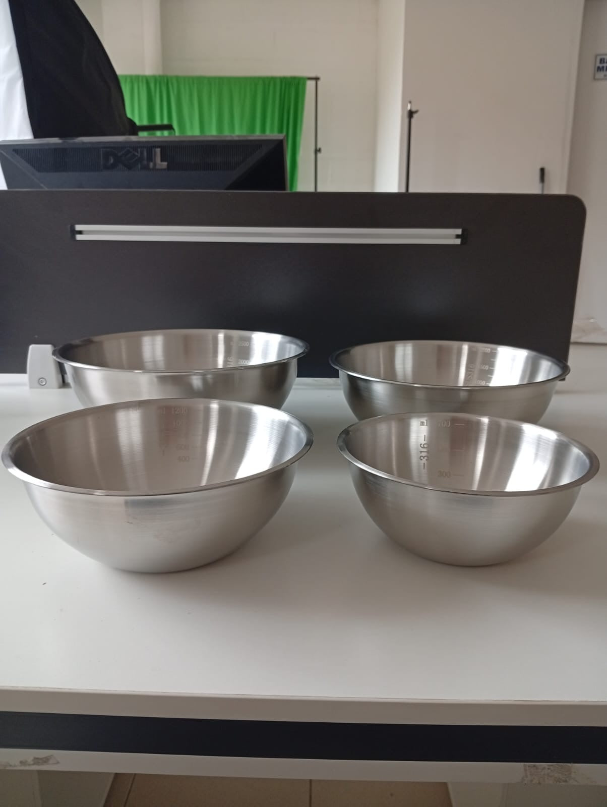 Set tazones acero inoxidable x 4 unidades