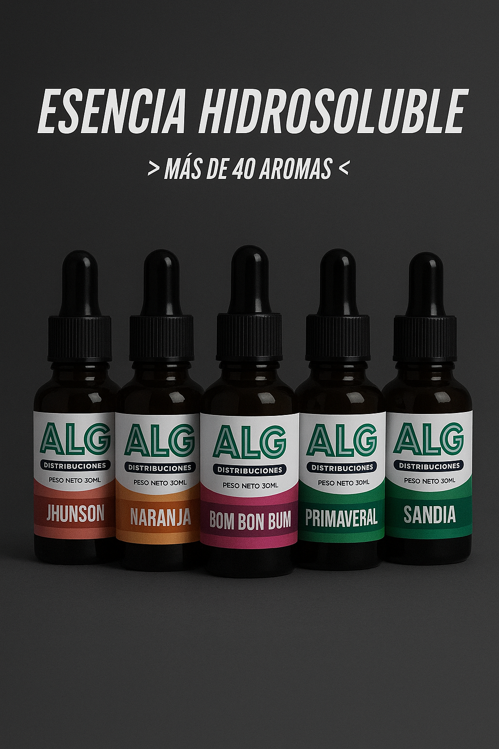 Esencias hidrosolubles para humidificador