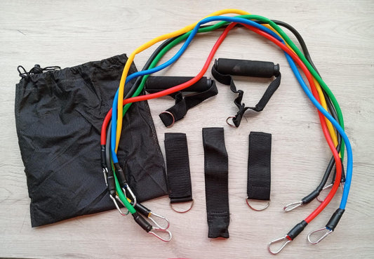 Combo Tabla push up + Bandas tubulares