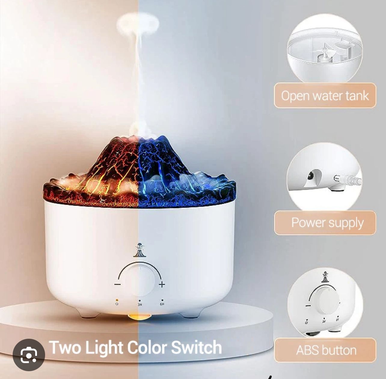 Humidificador volcán