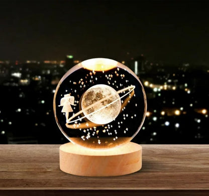 Lampara bola de cristal luz nocturna 6cm