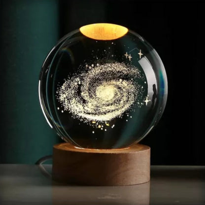 Lampara bola de cristal luz nocturna 6cm