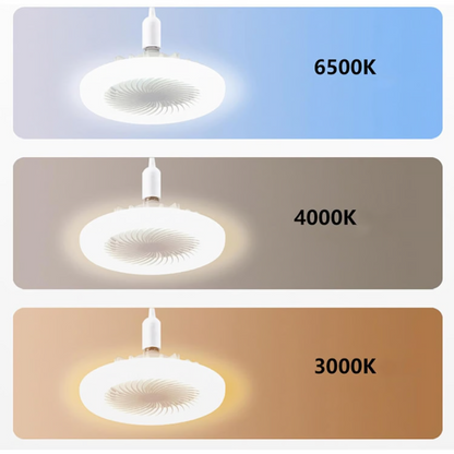 Ventilador con luz y control