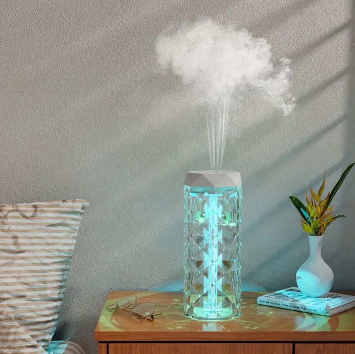 Lámpara humificador cristal RGB