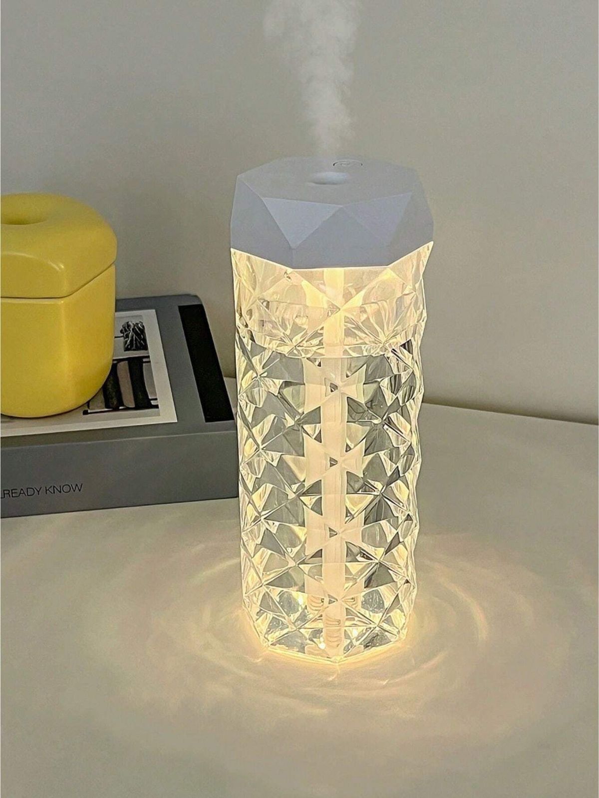 Lámpara humificador cristal RGB