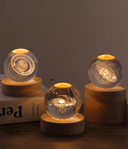 Lampara bola de cristal luz nocturna 6cm