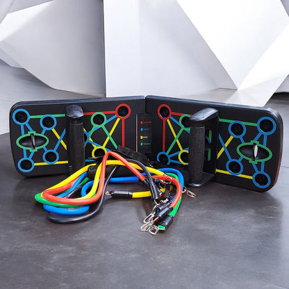 Combo Tabla push up + Bandas tubulares