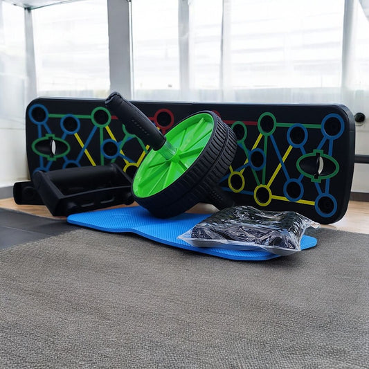 Combo Tabla push up + Rueda + Lazo