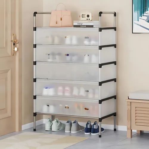 Zapatera con tapa de 6 niveles