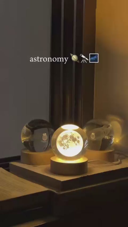 Lampara bola de cristal luz nocturna 6cm
